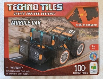 Techno Tiles Muscle Car The Learning Journey  100+ pcs STEM Building Toy Set NIB