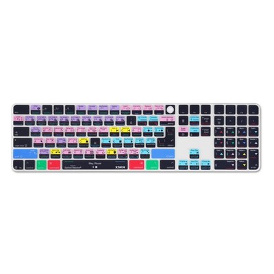 XSKN DaVinci Resolve Keyboard Cover for 2024 Magic Keyboard and