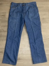 VINTAGE 70s Levis Orange Tab Denim Blue Jeans 38x29 977 0599076735-6 43415-4514