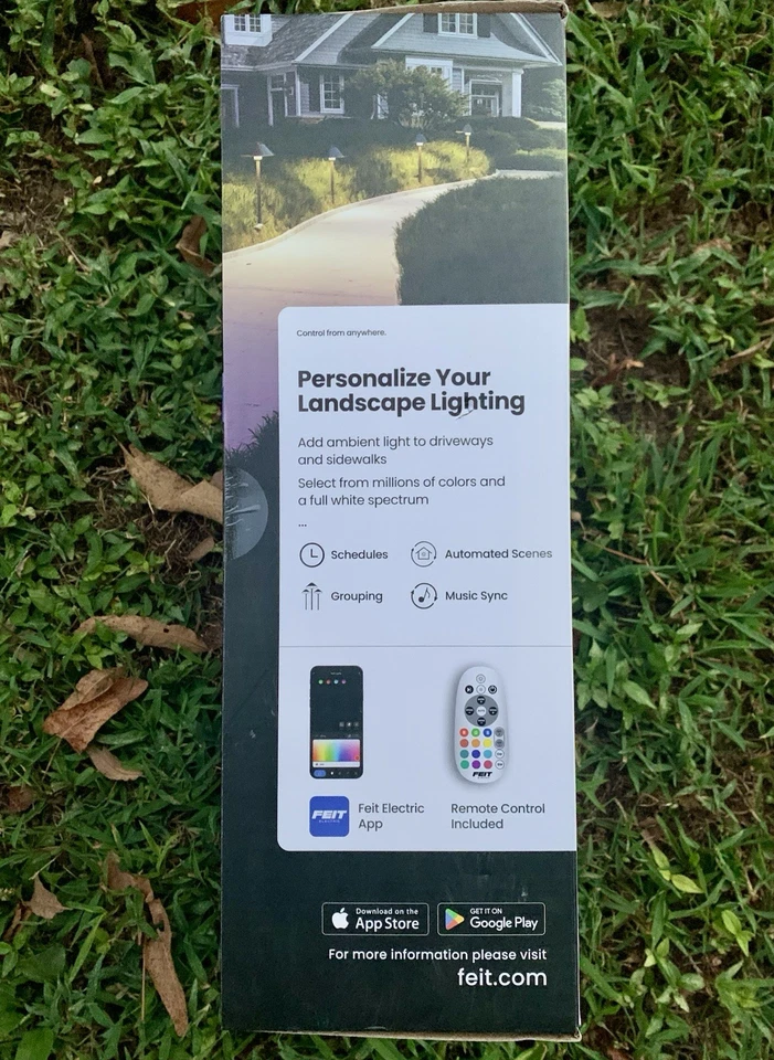 Luzes elétricas de caminho colorido Feit - Pacote com 4 - Funciona com Alexa Google Home - NOVO EM FOLHA! - Imagem 4 de 4