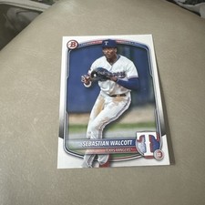 2025 Bowman #BP-133 Sebastian Walcott Prospects Texas Rangers Topps