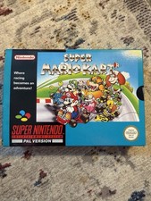 Super Nintendo SNES Game Mario Kart Boxed Complete - Part Sealed