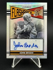 2025 Panini Prizm Flashback Autographs John Brodie San Francisco 49ers /149