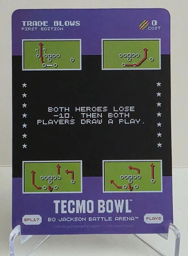 BO JACKSON BATTLE ARENA TECMO BOWL TRADE BLOWS BONUS PLAY FOIL SP BPL17