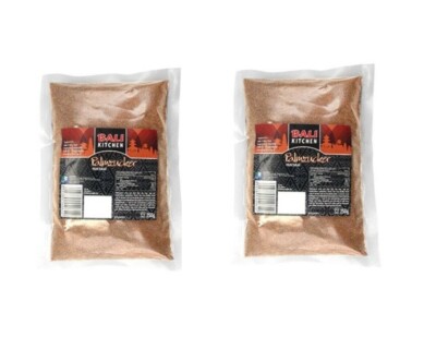 Palmzucker gemahlen Doppelpack: 2 x 250g Brauner Zucker Palm Sugar Bali Kitchen