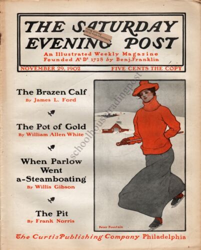 Czasobotni wieczorny magazyn pocztowy 29 listopada 1902 wspaniałe historie, zdjęcia, reklamy - Zdjęcie 1 z 1