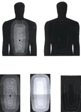 JAS - Police All Purpose Combat Survival Targets 23.5"x35" w/centers, SHIPS FREE