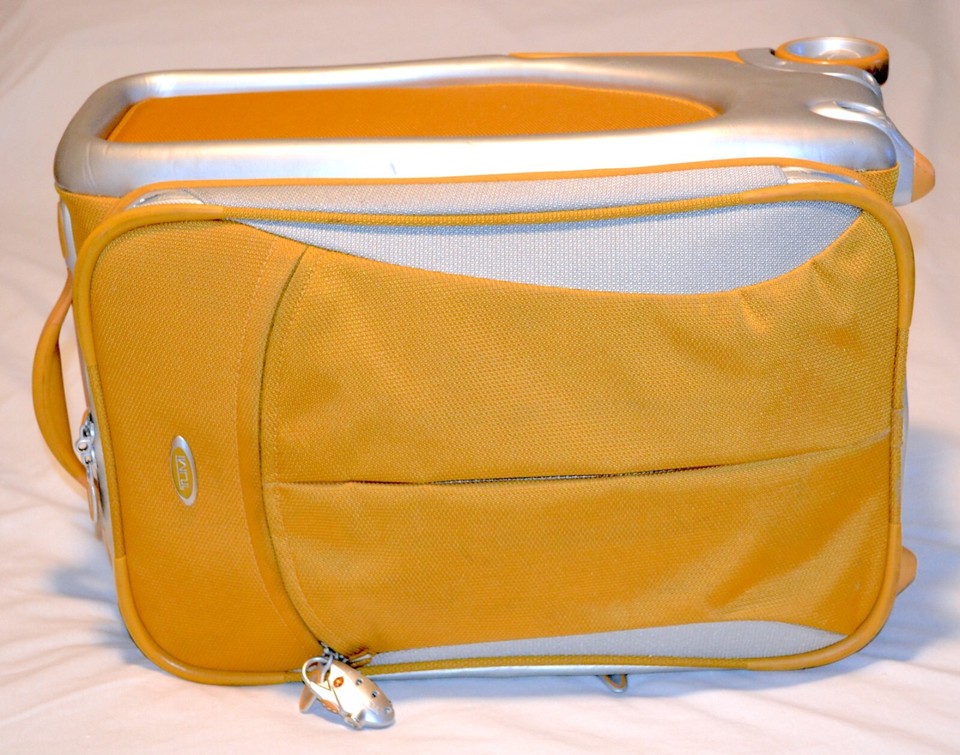 Tumi T3 Transporter 22" GOLD SILVER CarryOn Rolling Suitcase, TSA lock