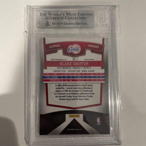 2010 Donruss Elite Blake Griffin National Convention RC Status XX/25 #21 BGS 9 - Picture 2 of 3
