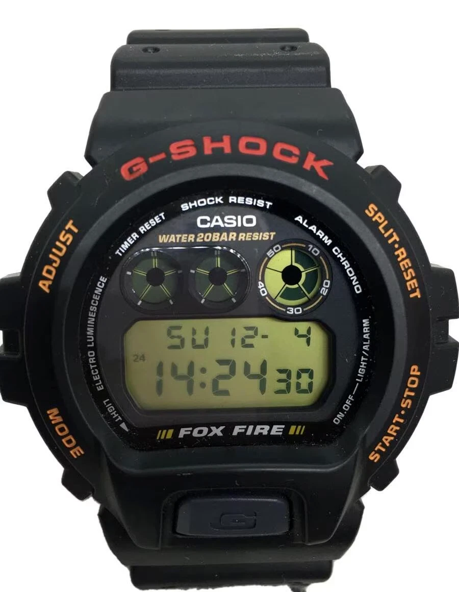 CASIO G-SHOCK DW-6900B-9 Standard Basic FOX FIRE Men's Watch Tough From JP Used