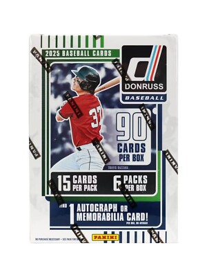2025 Panini Donruss Baseball Factory Sealed Hobby Blaster Box ~ (6 Packs)