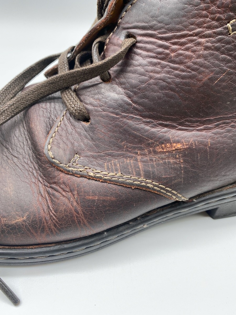 Clarks Edgewick Mid Chukka Leather Ankle Boot Shoe Brown  display picture 2