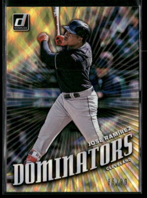 2019 Donruss #D8 Jose Ramirez Dominators Gold #/99