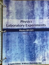 Physics Laboratory Experiments Volume 1 Eighth Edition Wilson/Hernandez-Hall