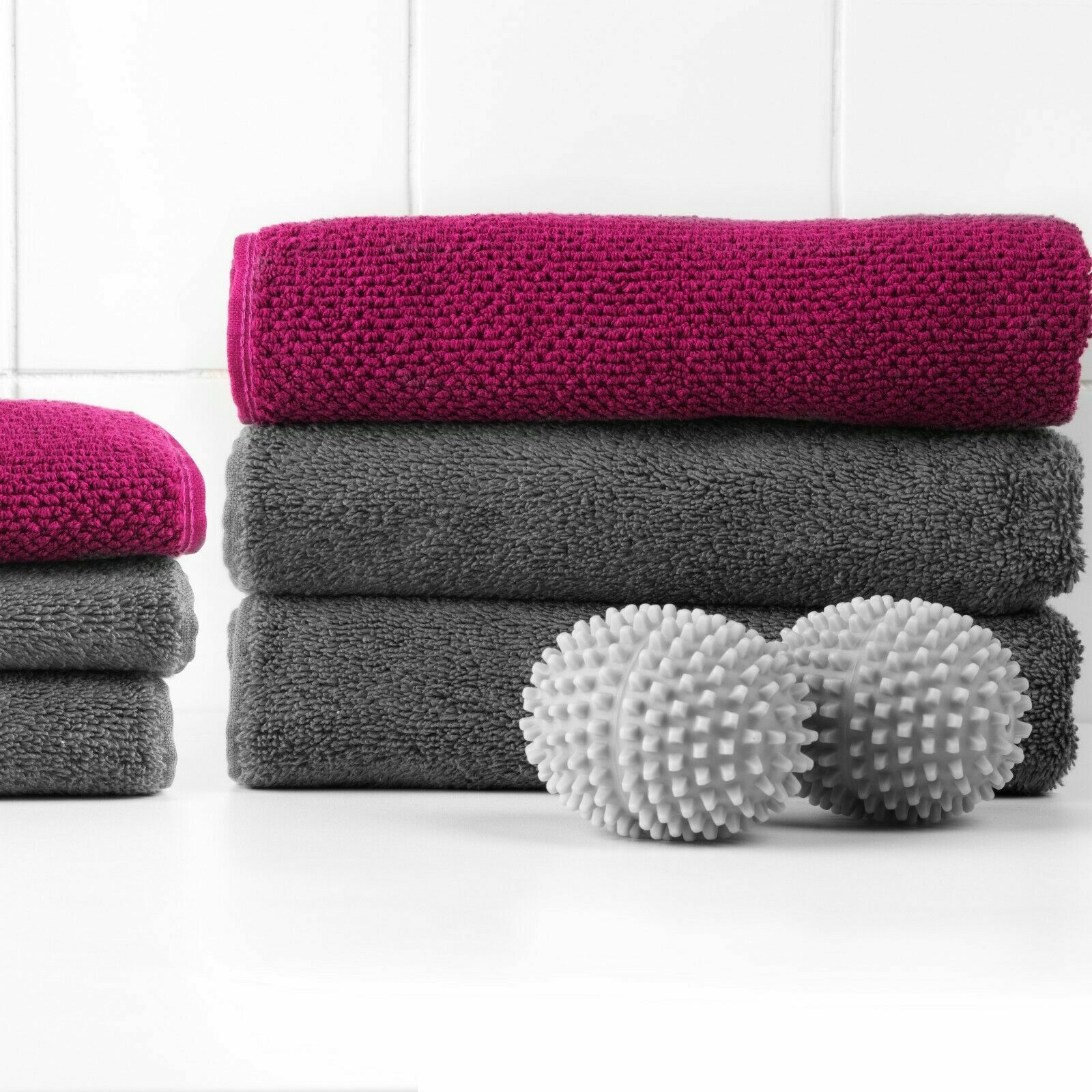 Kleeneze Tumble Dryer Balls 2 Pack Reusable Laundry Fabric Softener