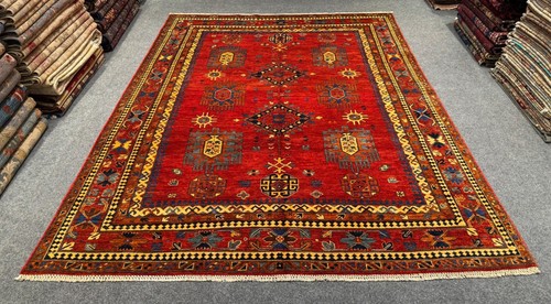New Afghan Sultanabad Rug, 10' x 8' , Hand-Knotted Wool, Full Pile, Area Rug - Picture 4 of 11