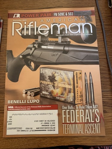 American Rifleman Magazine 3 Issues Sept Oct December 2020 NRA 2nd Amendment - Picture 4 of 4