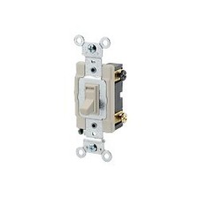 Leviton 4-Way AC Quiet Toggle Switch, 120/277V, 15A, 1/2, 2 Hp