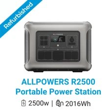 ALLPOWERS 2500W 2016Wh LFP Portable Power Station Solar Generator Backup Trip