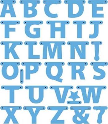 Marianne Design Creatables alphabet garland LR0340 ABC Buchstaben Scrapbooking