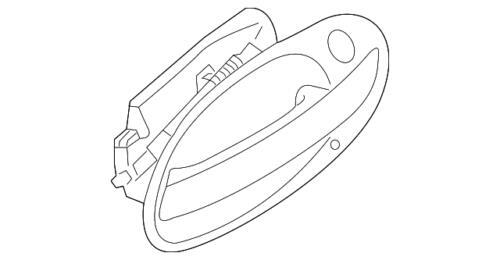 Abrepuertas exterior pintado para BMW 750 2005-2008 (N/P 51-21-7-194-838)