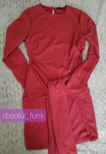 Sleek and Slender Fashion Nova Hot Cocktail Chic Red Dress (Large) *NEW*
