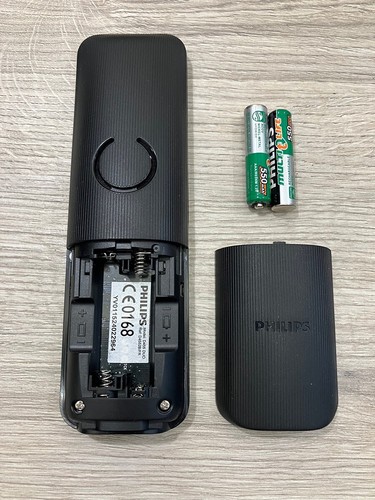 Philips D455 Téléphone Fixe Sans Fil DECT Combiné + Base de Recharge avec Câbles - Photo 4/5