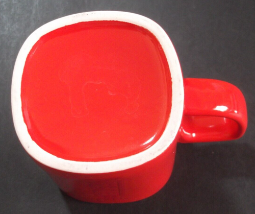 Rare Vintage Nestle NESCAFE Engraved & Reading Up Red Coffee Cup/Mug Ceramic !!! - Picture 5 of 5
