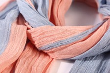 Unisex Men's Striped Scarf Cotton Linen Shawl Hijabs Turban Scarves 18 Colors