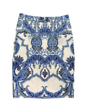 Hallhuber Skirt Women Small Summer Pencil Gra...