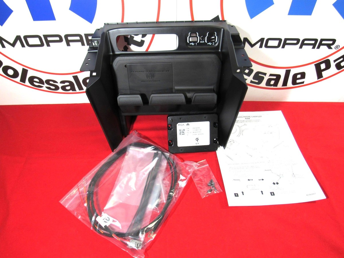 DODGE RAM 1500 Wireless Charging Pad Kit NEW OEM MOPAR