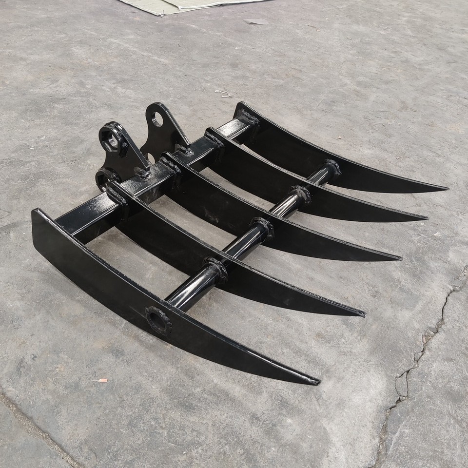 Rake Ripper Attachments Mini Excavator : Grabber, Hammer, Ripper, Rake, Auger ...