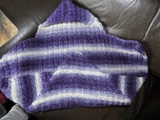 2 way hooded Chunky Knitting PATTERN swaddling wrap blanket FRANSKNIT WARM OOAK