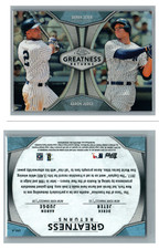 TOPPS CHROME INVESTMENT CARD YANKEES GREATNESS RETURNS JETER JUDGE MVP