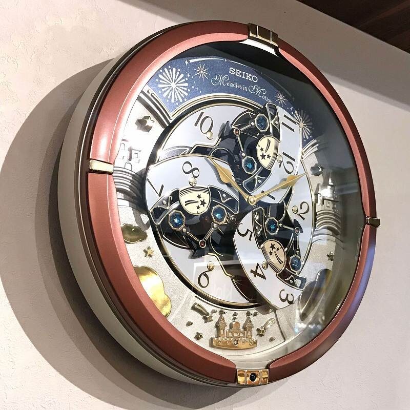 SEIKO Wall Clock RE601B Analog Triple Selection Melody Brown