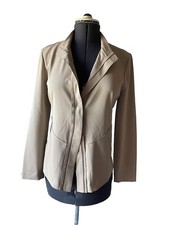 Elie Tahari Lexcy Jacket Silk Taupe Long Sleeve Jacket Size M New