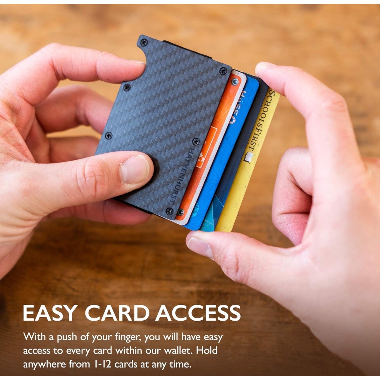 Slim Wallet For Men - Front Pocket RFID Blocking Minimalist Wallet For Men