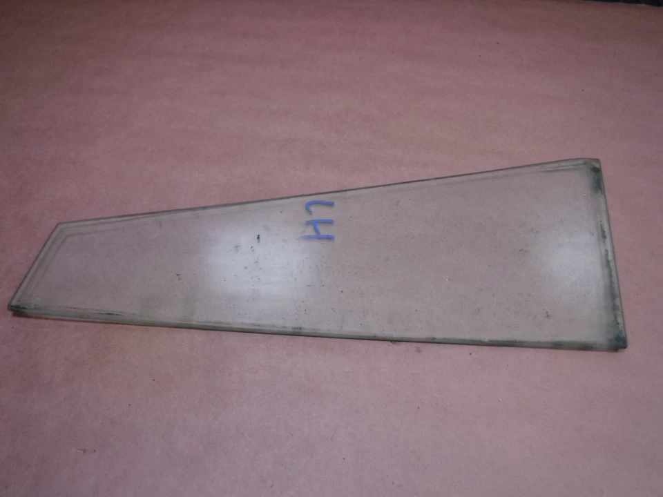 Puerta delantera izquierda del conductor Jeep CJ7 76-81 ventana de ventilación no móvil solo vidrio OEM Foto 2 de 2