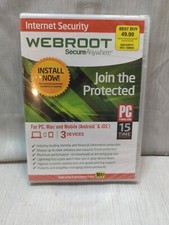 Webroot SecureAnywhere Internet Security - Full Version for Windows Mac...