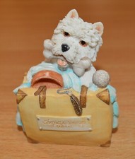 Sherratt & Simpson Westie/West Highland Terrier with blanket & case. Unboxed. Ex