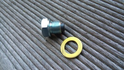 Ölablassschraube, Harley Davidson, Buell, mit Magnet u. Dichtscheibe, 1/2''-20UNF