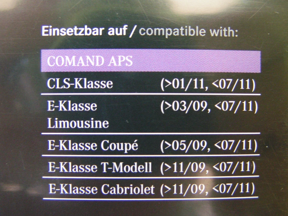 DVD NAVIGATION MERCEDES BENZ COMAND APS 2018 E CLS KLASSE HELLVIOLETT NTG 4-212 - Bild 3 von 4