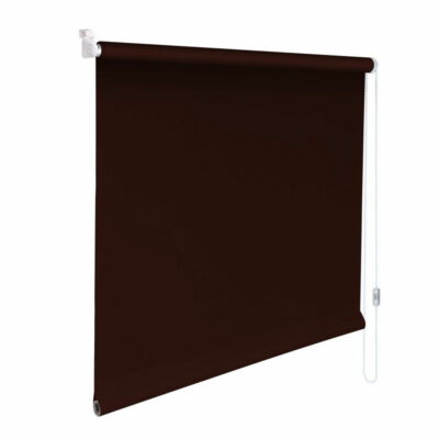 Mini-Rollo Klemmfix Klemmrollo Easyfix Sichtschutz - Höhe 175 cm dunkelbraun