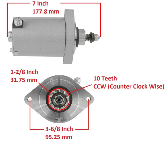 Starter Motor For Husqvarna MZ54 54