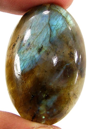 77.25 Ct Natural Blue Labradorite Loose Gemstone Cabochon Wire Wrap Stone- 22598 - Picture 2 of 3