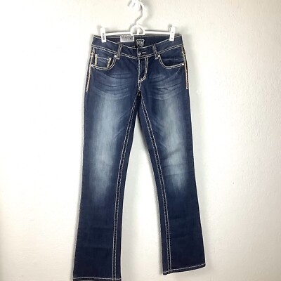 NWT Petrol  Alanna  Jeans Dark Wash Bootcut Heavy Stitch 26x34