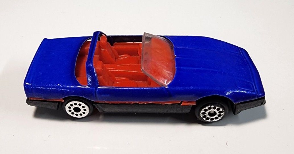 Vintage Zee Toys Zylmex D76 Blue Chevy Corvette 1/64 Diecast