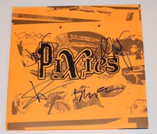 THE PIXIES BAND SIGNED AUTHENTIC 'INDIE CINDY' VINYL RECORD LP w/COA X4 