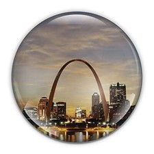 St Louis Paperweight in Gift Box, 3 Inch Crystal Dome, Perfect for House