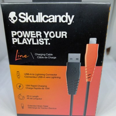 Skullcandy Line Charging Cable, USB-A - For iPhone iPad iPod 4ft